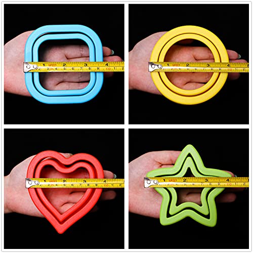 Bakingworld Sandwich Cutter And Sealer,Set Of 4 Bread Sandwich Decruster Pancake Maker Diy Cookie Cutters For Kids Bento Box,Round Heart Star Square Shapes Sandwich Decruster Press Mold #TOP4