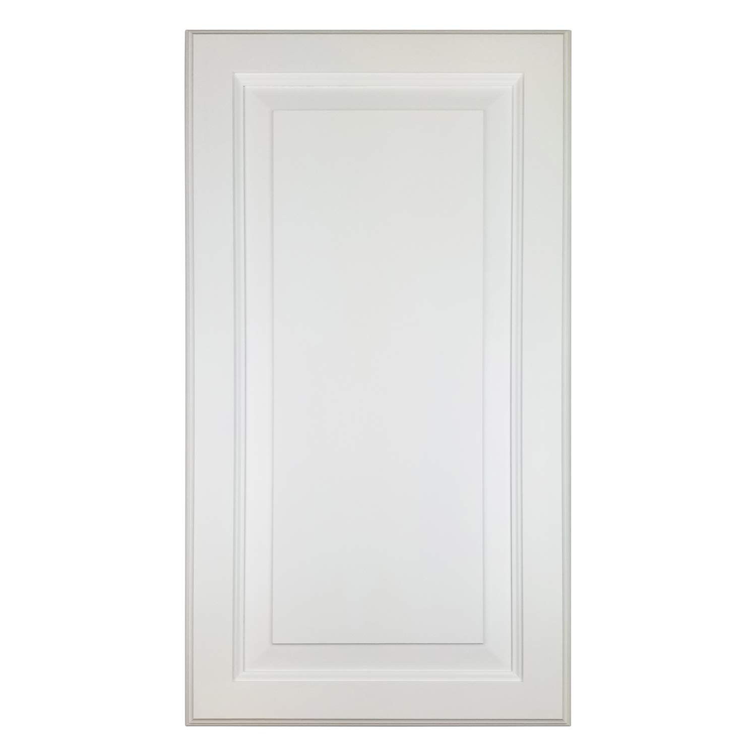 Florida Breeze Cabinets Cimino Raised Panel Style Frameless Recessed Solid Wood 14 x 28 White Enamel Medicine Cabinet
