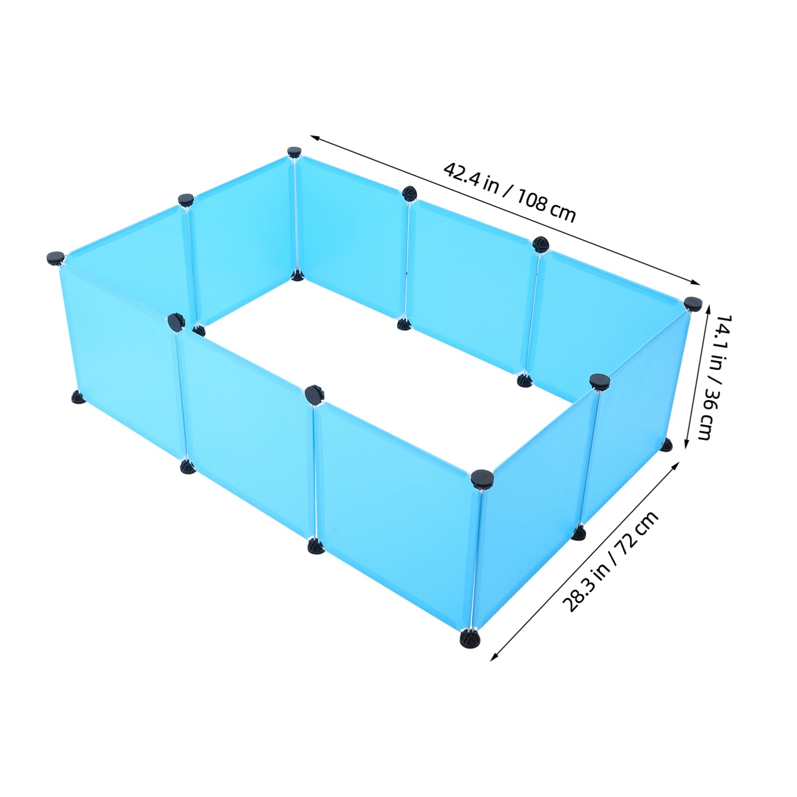 SUPVOX 1set Recinto Per Regolabili Per Criceti Porcellini e Conigli Box Per Allevamento e Facile e Trasportare Blu e