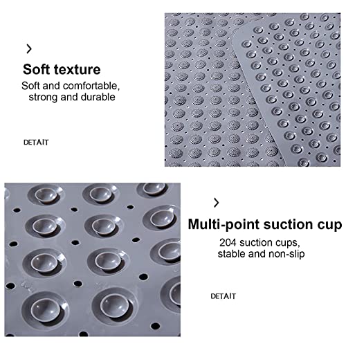 Tapis de baignoire avec ventouses lavable et antidérapant - 5