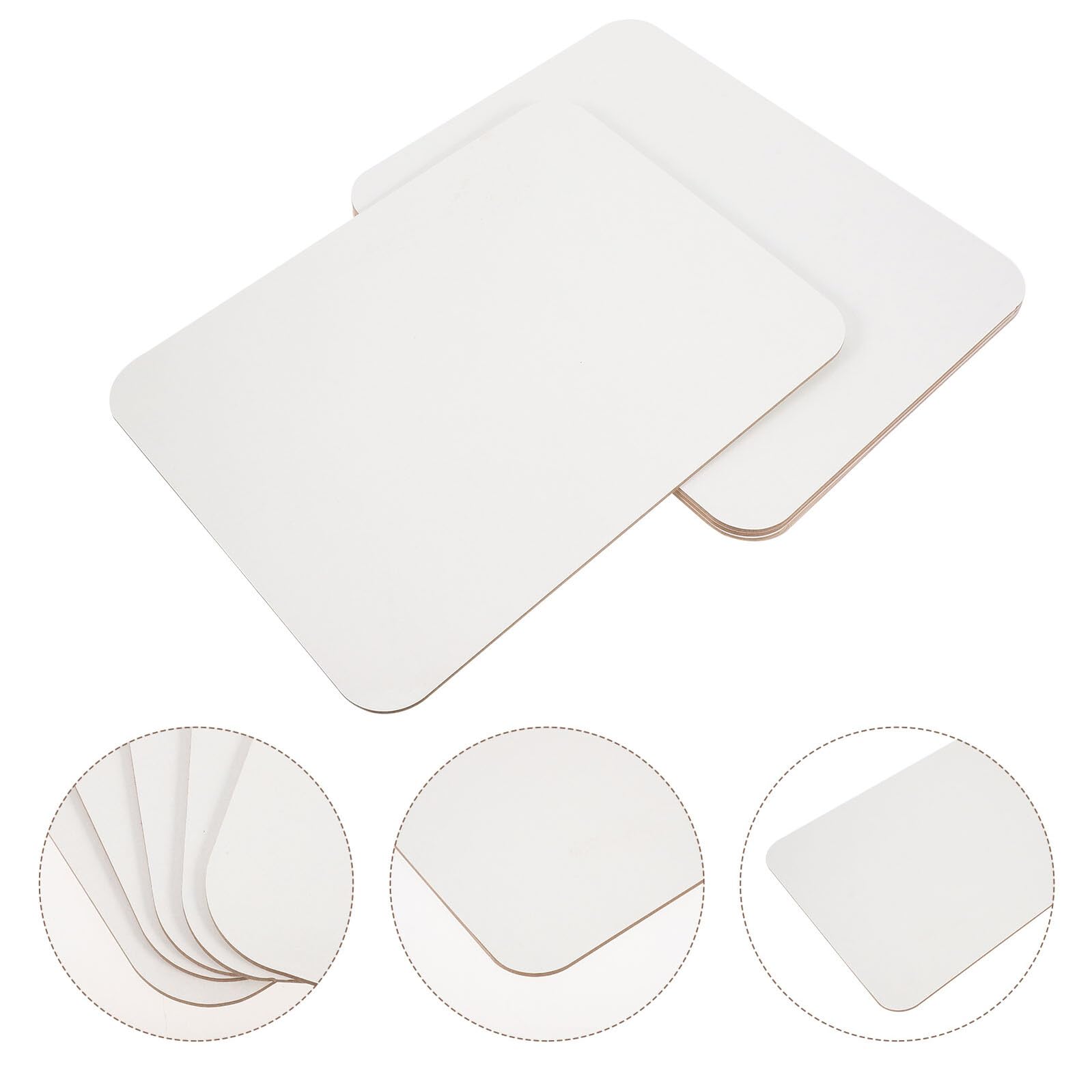 5 Stück Doppelseitige Mini Whiteboards Abwischbare Tisch Notiztafeln für Praktische Schreibtischtafeln Wiederverwendbare Kompakte Schreibtafeln für Büro und Zuhause