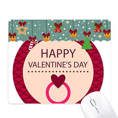 Alfombrilla de ratón redonda rosa ideal como regalo romántico de San Valentín para tu escritorio