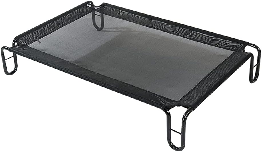 JUMEIYP Pet Dog Bed Large Basic Elevated Dogs Bed Kennel Sofa Couch Washable Recyclable Mesh Breathable Extra Size Cat Bed for Small Medium Large Dog Puppy Kitten (Black armrest XL (109 * 72 * 20cm))