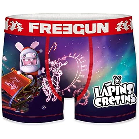 FREEGUN Boxer Hombre Conejos Cretinos, Navidad Lpc18 Cover