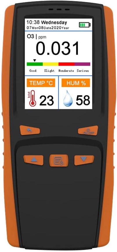 Fajia Portable Ozone Analyzer Multifunctional O3 Ozone Meter Air Detector Intelligent Sensor Ozone Meter Air Quality Pollution Monitor