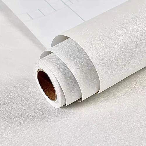 Yancorp 16" x 120" White Wallpaper - Peel and Stick Silk Wallpaper