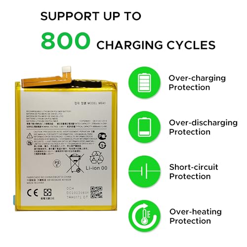 Image of GREEN FUSION for Moto Edge 20 Replacement Battery, New MB40 Battery Compatible with Moto Edge 20 (XT2143-1) Cellphone Internal Battery, with Instruction & Toolkit