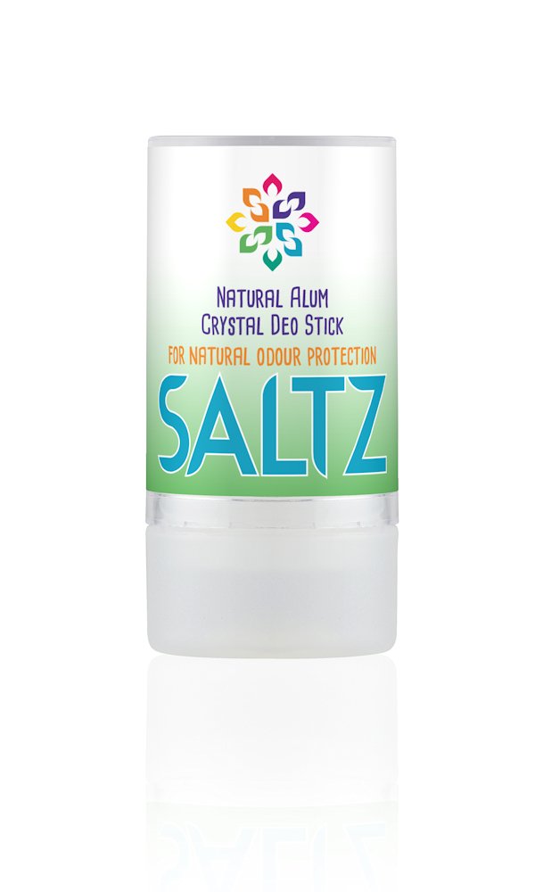 SALTZ Natural Deodorant Crystal STICK -100% Natural Ingredients, Fragrance Free, Vegan & Cruelty Free, Unisex for Adults & kids - 90gm