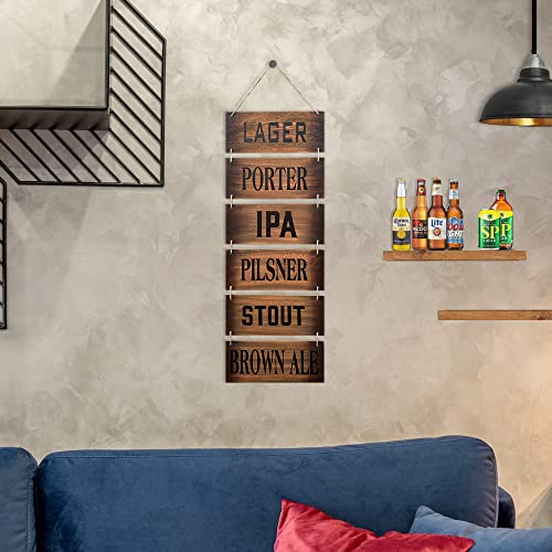 Hanging Wall Bar Décor – Beer Decor Bar Accessories For Home Pub, Beer Signs, Rustic Pub Sign, Man Cave Living Room Art, Bedroom, Bathroom, Kitchen, Patio, And Shed Decorations For House, Outdoor Vintage Plaques #TOP4