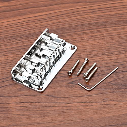 Yisawroy Chevalet de chevalet fixe en métal pour guitare électrique à 6 cordes – Durable – Chevalet de guitare à 6… - Les Beatles, Paul McCartney, John Lennon, RIngo Starr, George Harrison Yisawroy Chevalet de chevalet fixe en métal pour guitare électrique à 6 cordes - Durable - Chevalet de guitare à 6… – Image 3