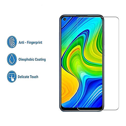 Image of dd son case friendly tempered glass for redmi note 9 (2020) [full screen coverage except edges] transparent