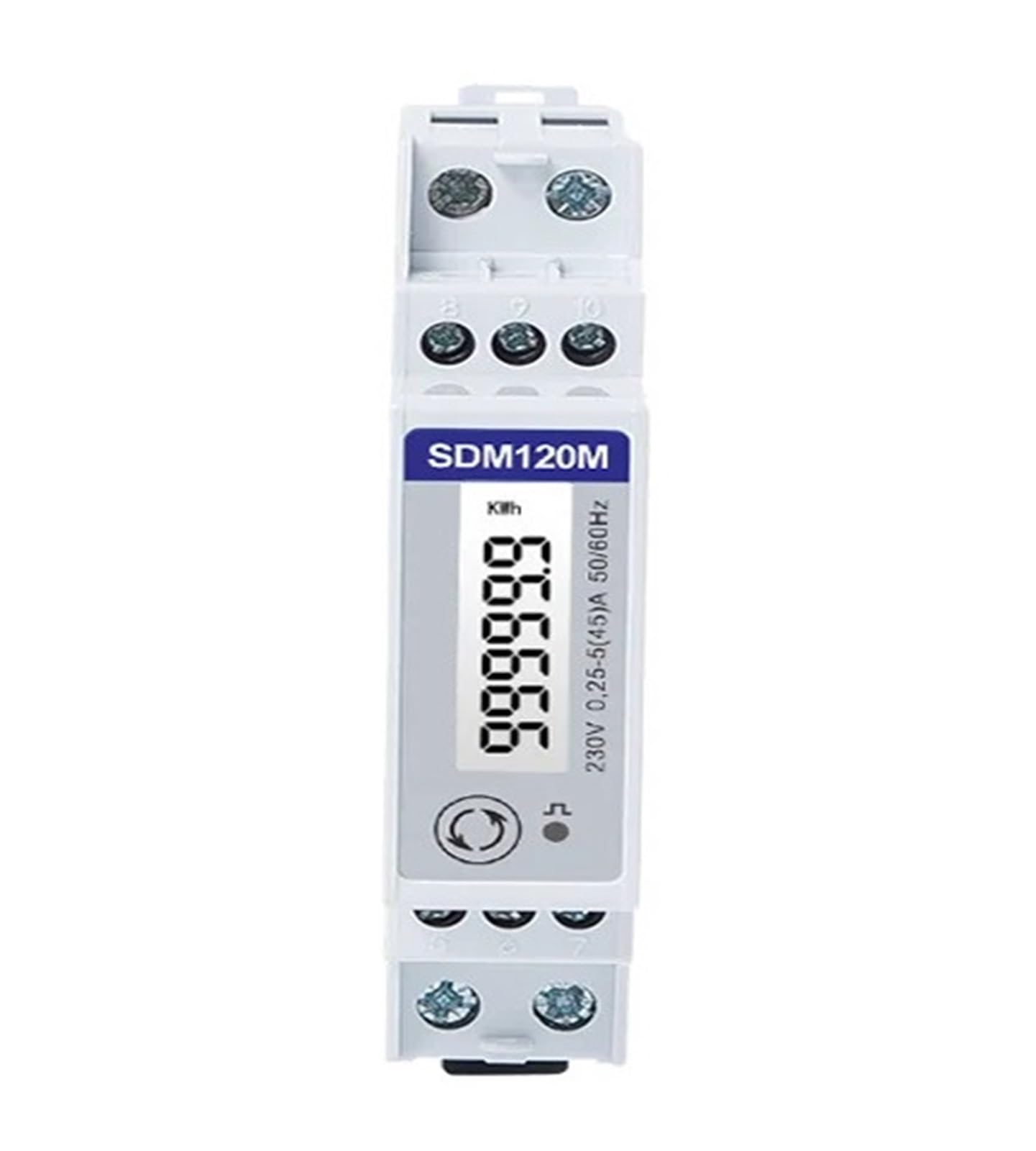 TADZKKIWM Energy Meter SDM120M 5 A 220/230V Single Phase Two Wire Din Rail Full Parameter Measurement Output