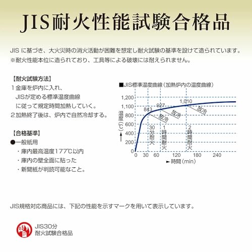ダイヤセーフ 家庭用耐火金庫 NE34-4 (テンキータイプ MEK34-4 ブラックモデル) の商品画像 2