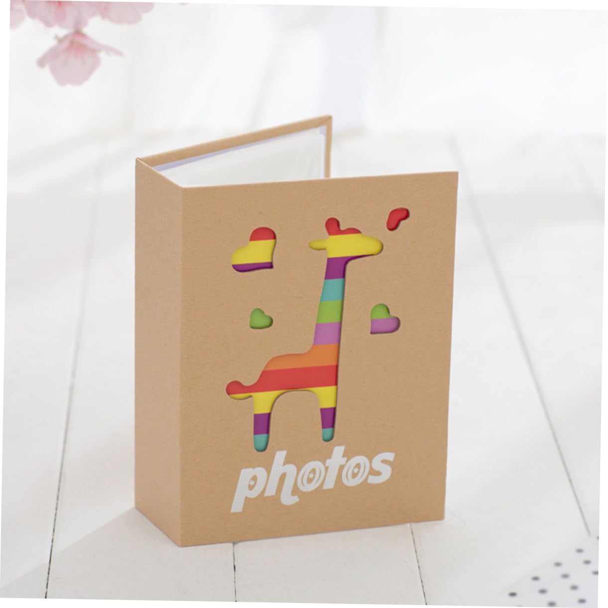 ibasenice 4piezas Álbum De Fotos Infantil Decorativo De Diseño De Jirafa Álbum De Recuerdos Para Bebés Para Fotos Familiares y Momentos Especiales
