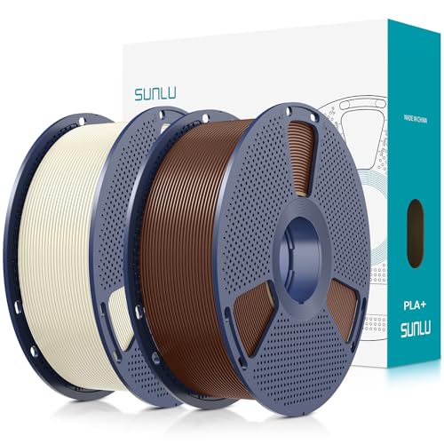 SUNLU PLA Plus 3D Printer Filament 2KG, PLA+ 3D Filament 1.75mm for FDM 3D Printer, Neatly Wound, Strong and Toughness, 
