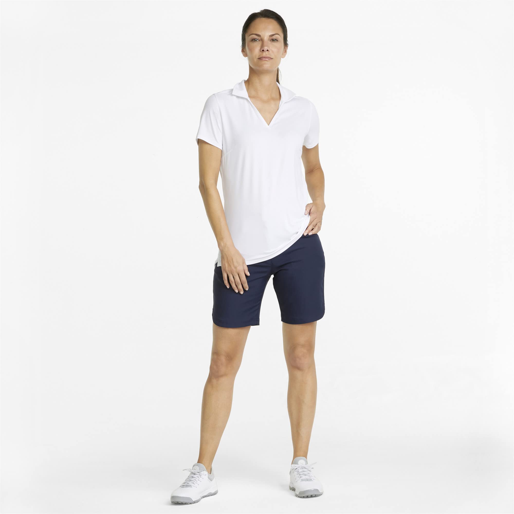 PUMA Short de Golf Bermuda Femme L Navy Blazer Blue
