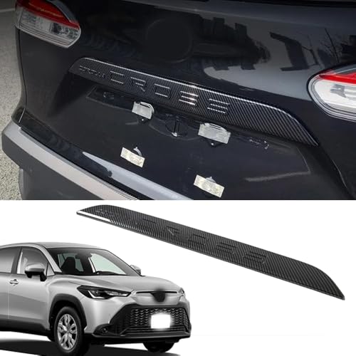 FOR 新型 カローラクロス (Corolla Cross) ZSG10 ZVG11 ZVG15 10系2022-2024 2025 カスタムパーツ トランクトリム テールゲートトリム リアバンパー ABS樹脂 傷防止 耐摩耗性 取り付け簡単 カローラクロ
