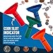 252 Coin Wrappers with Coin Sorter Tubes - Funnel Shaped Color-Coded Coin Counter Stacking Roll Sorting Tubes