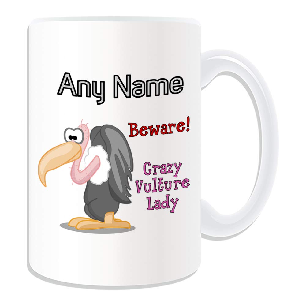 Unigift, tazza con scritta in lingua inglese ''Crazy Piggy Lady '' (motivo a slogan di animali) con
