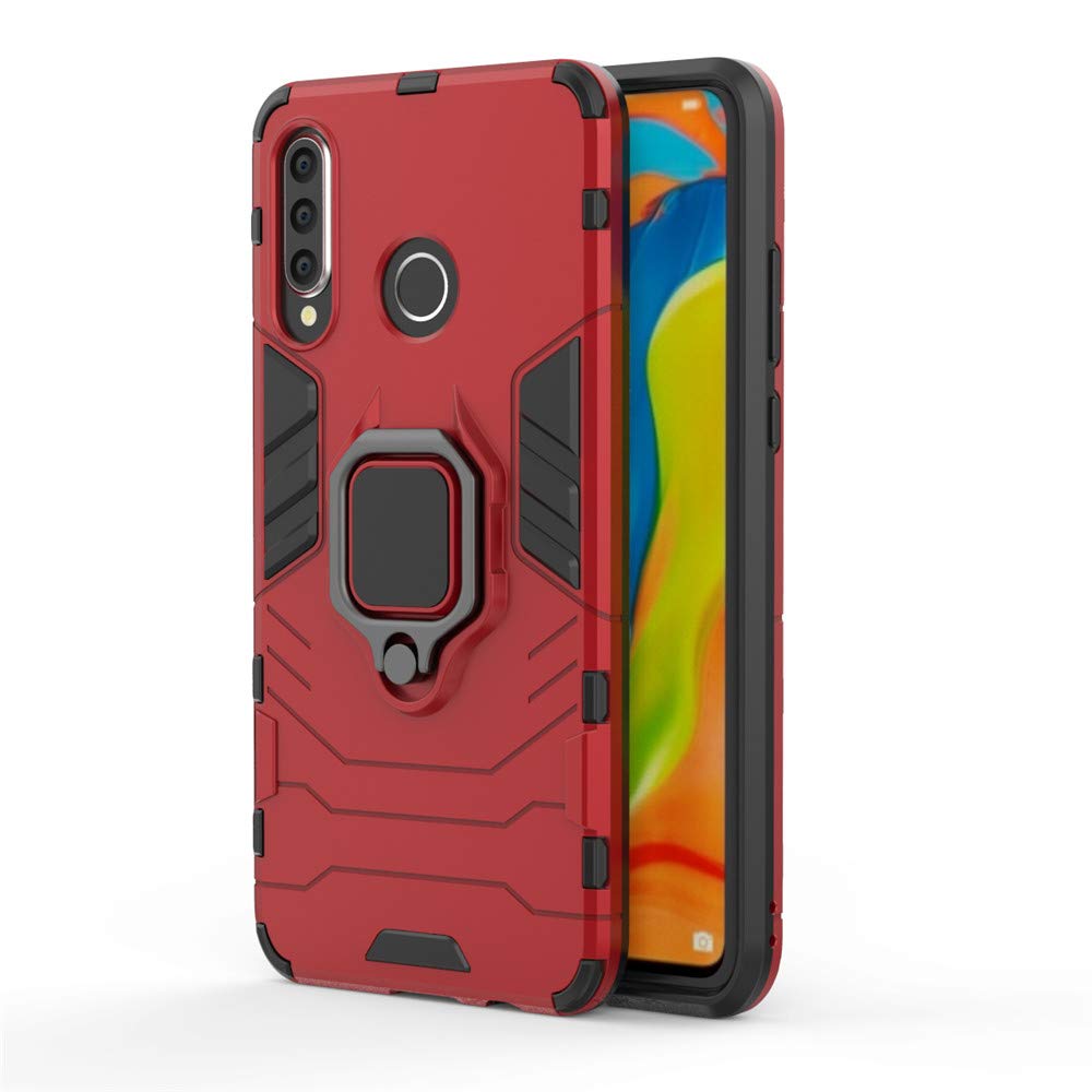 CHcase Huawei P40 Pro Funda, Anillo Metálico Sujeción Soporte Antichoque Rígido Caja (Funciona con el Montaje de Coche Magnético) Doble Capa Sólido Case Carcasa para Huawei P40 Pro -Black Plus Gray — view 43