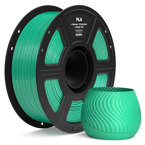 Image of ELEGOO PLA Filament 1.75mm Sea Green 1KG, 3D Printer Filament Dimensional Accuracy + /- 0.02mm, 1kg Spool(2.2lbs) Fit Most FDM 3D Printers