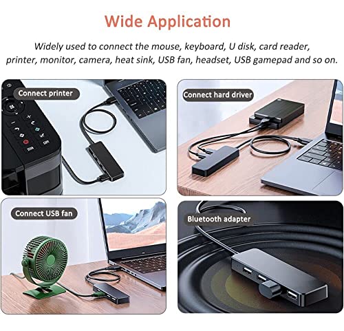 Usb 3.0 Hub, Vienon 4-Port Usb Hub Usb Splitter Usb Expander For Laptop, Xbox, Flash Drive, Hdd, Console, Printer, Camera,Keyborad, Mouse #TOP4