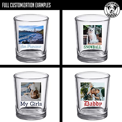 2Pk Personalized Printed Photo 2.5Oz Shot Glasses, Gifts For Dads And Moms, Custom Image Or Pictures – Anniversaries, Party Favors, Bachelor Or Bachelorette Party, 21St Birthday Shot Glass #TOP4