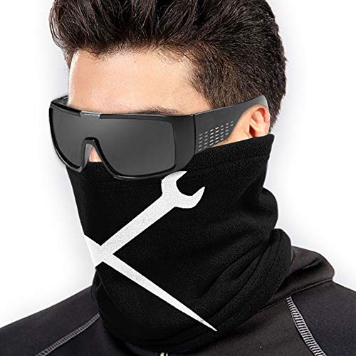 Ironworker Crossed Tools Unisex Microfiber Neck Warmer Neck Gaiter Face Scarf Outdoor Scarf Black