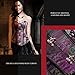 Topmelon Women Steampunk Corset Top Waist Training Bustier Body Shaper,Purple,Large