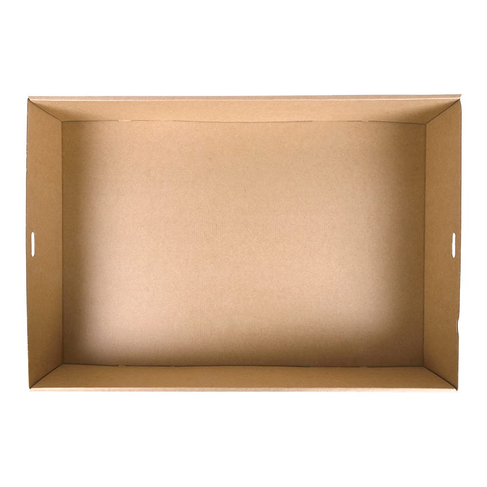 García de Pou 50 unidades - Cajas Catering Xl 375 G M2 45X31X8 Cm Natural Kraft
