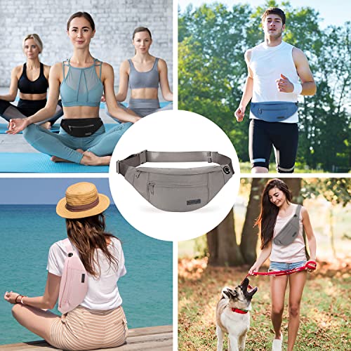 Image of MAXTOP Large Crossbody Fanny Pack Belt Bag for Women Men with 4-Zipper Pockets Gifts for Enjoy Sports Yoga Running Workout Walking Casual Travel Wallets Fashion Waist Pack Phone Bag