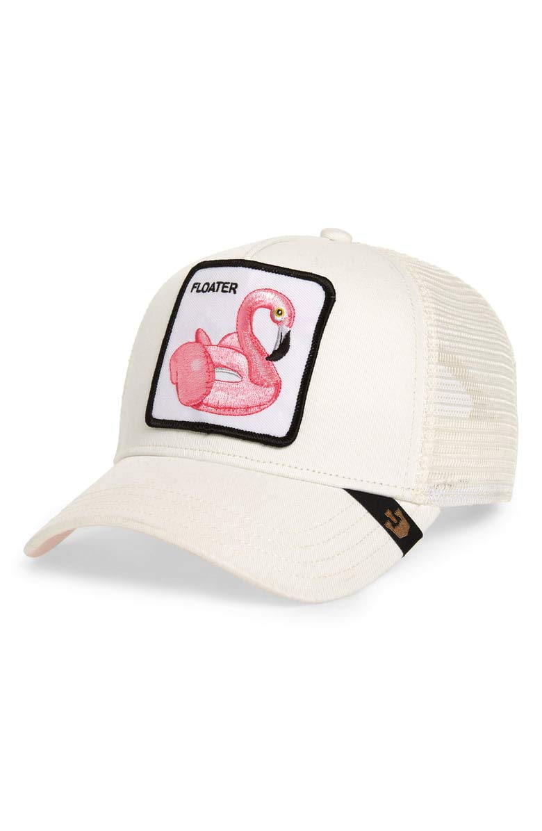 Goorin Bros. Men's Ivory Trucker Cap Floater/Flamingo - One-Size