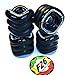 Shark Wheels California - Juego de 4 ruedas para tabla cruiser, 60 mm / 78A + pegatina Fantic26, Negro