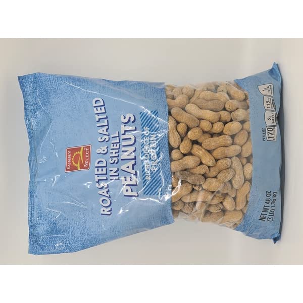 Amazon.com : Sunny Select, Roasted & Salted In Shell Peanuts, 48 OZ ...