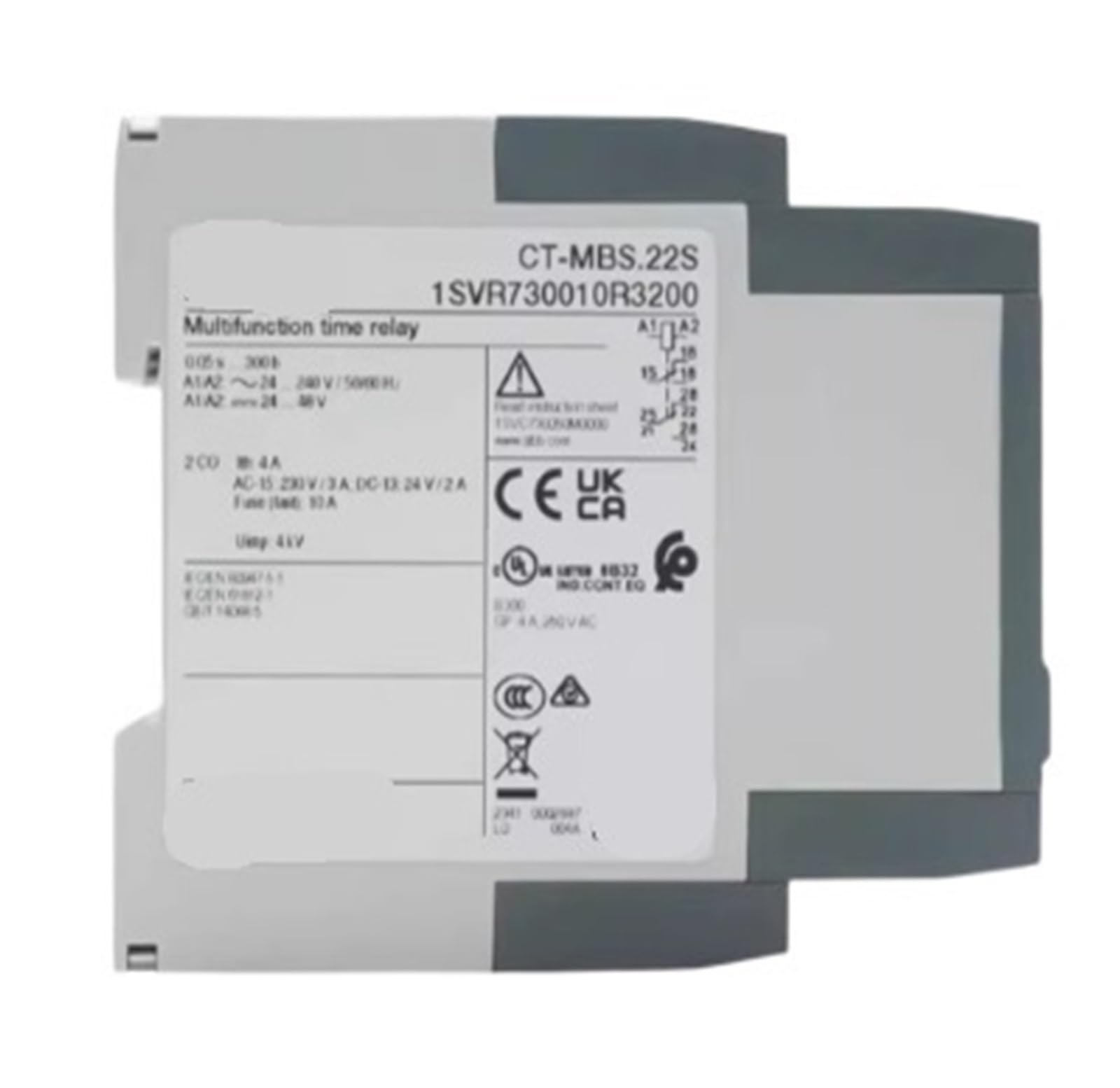 YMUGUEGH Time relay CT-MBS.22S 2C/O 24-240VAC .f0