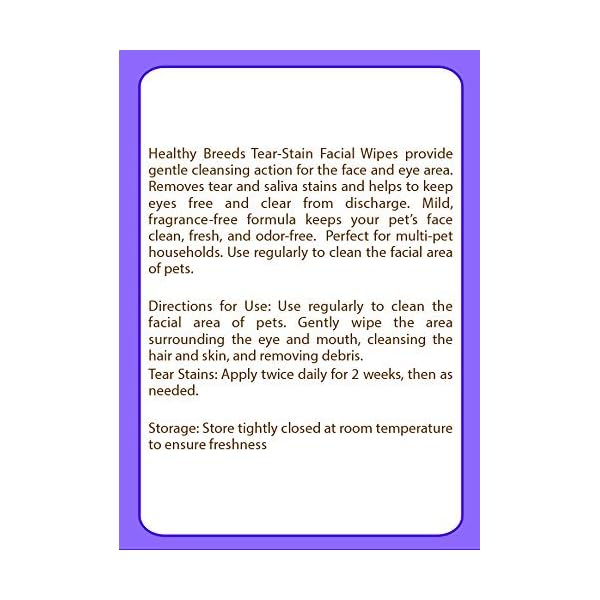 Healthy Breeds Dog Tear Stain Remover Wipes for Cavapoo – Over 200 Breeds – Facial Eye Cleaner – 70 Wipes – Cleans Crust Stains Mucus Saliva – Mild Gentle Fragrance Free Healthy Breeds Dog Tear Stain Remover Wipes for Cavapoo – Over 200 Breeds – Facial Eye Cleaner – 70 Wipes – Cleans Crust Stains Mucus Saliva – Mild Gentle Fragrance Free