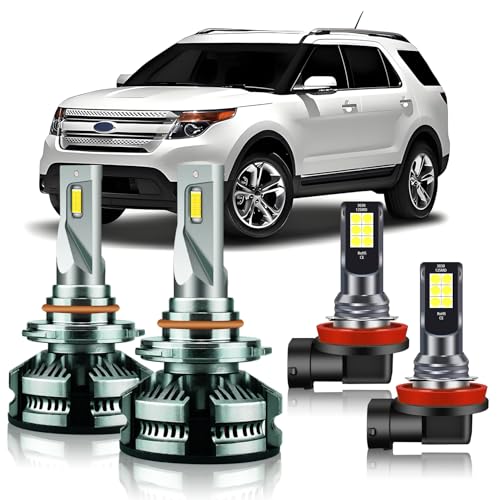 Sabrucum Fits for 2011-2015 Ford Explorer High-Low Beam Bulbs Fog ...