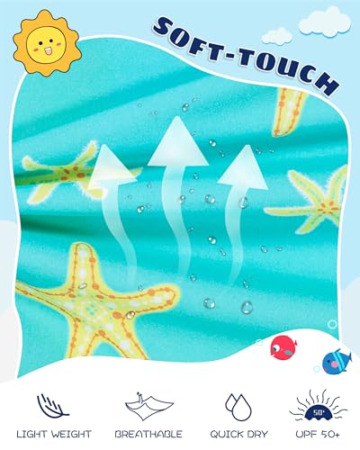Image of SURF CUZ Boys Swim Trunks with Boxer Brief Liner Toddler Boy Stretch Swimsuit Shorts Quick Dry Swimming Trunks Bathing Suit