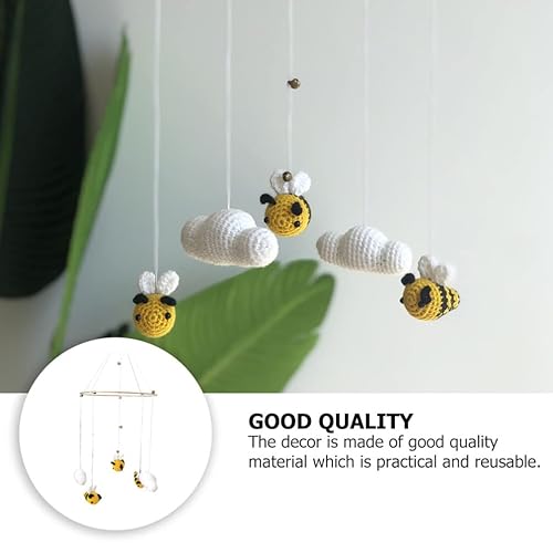 Miniatura 6 de Amosfun Cuna de bebé móvil nubes techo móvil guardería colgante decoraciones para niños habitación de bebé