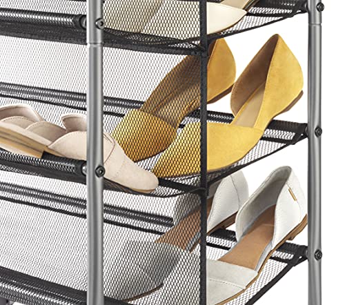 Whitmor Double Sided Rolling Garment Rack, Gray #TOP2