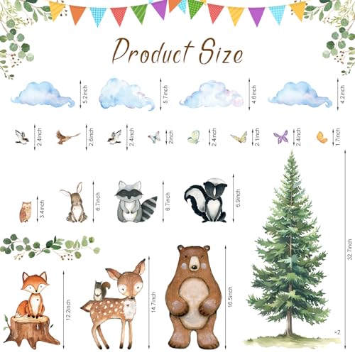 Vinilos Decorativos Uflashmi Woodland para Pared Infantil miniatura 3