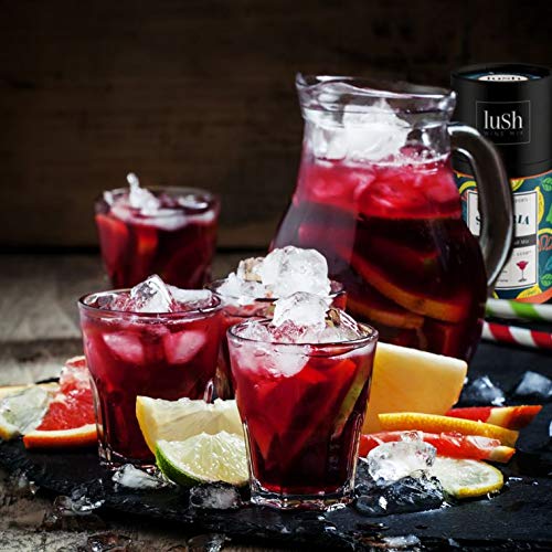 Lush Wine Mix Sangria - Organic Mix for Wine Slushies, Simple Syrup Cocktails, & Frozen Drinks (Sangria, 3-Pack)