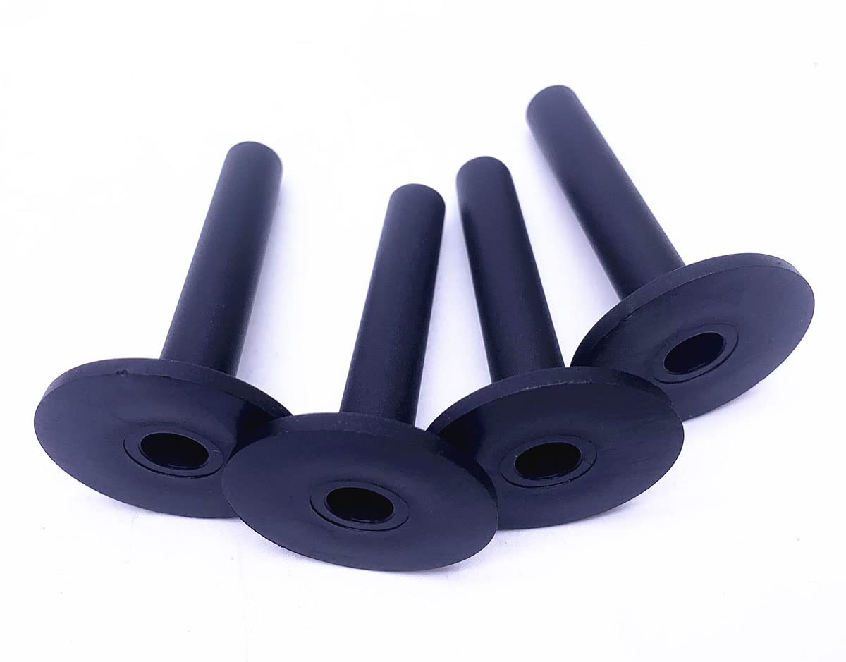 12-Pack Plastic Flanged Cymbal Sleeves 8mm For Drum Kits - Long/Medium/Short Sizes (Red)