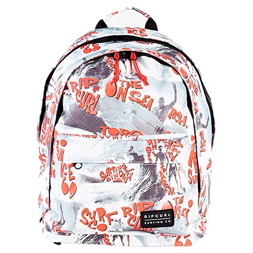 Rip Curl - Sac à dos 2 compartiments 24 litres en toile motif surf & squelette (bbpbr5) taille 42 cm