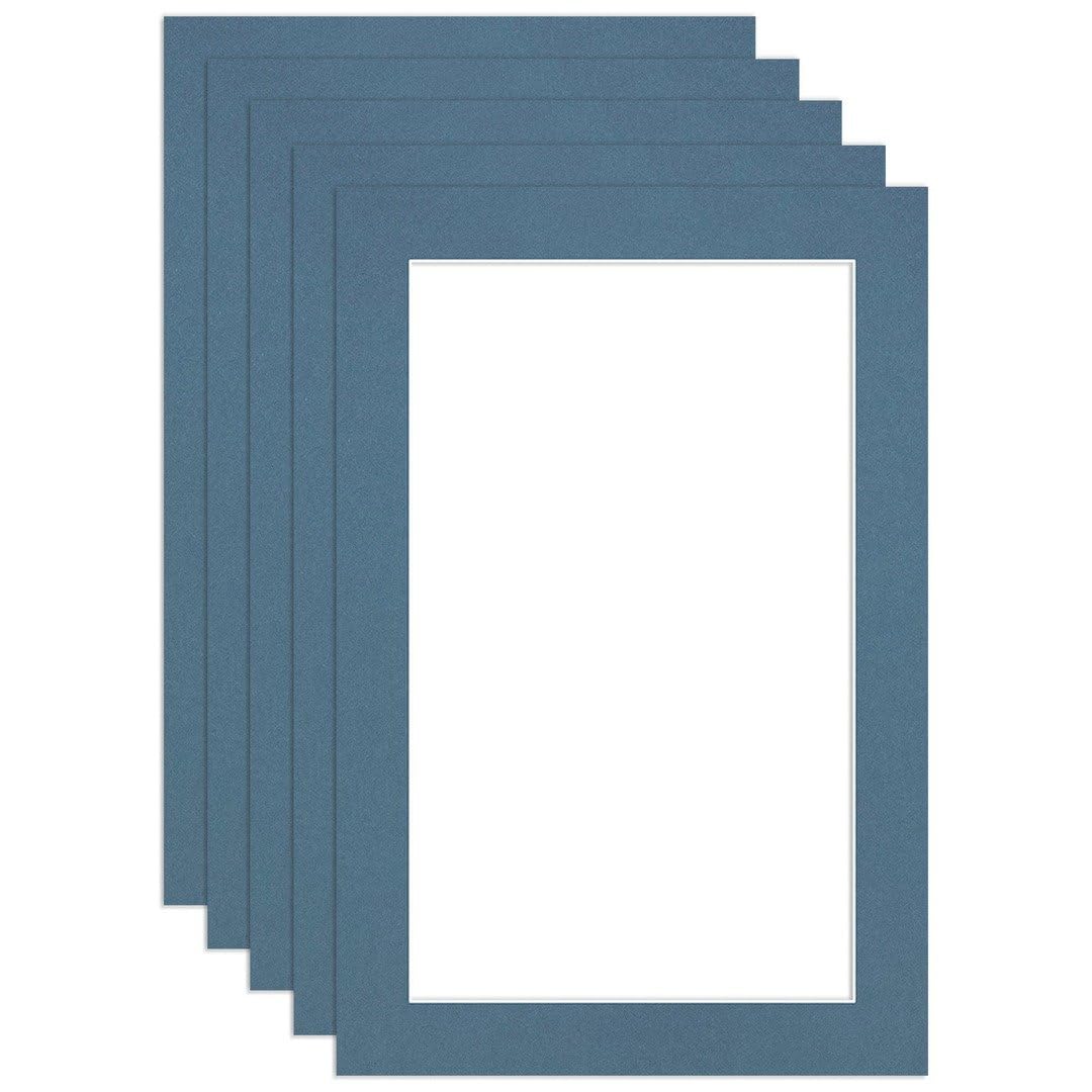 Procut Global 6x4" Pompadour Picture Mounts to Fit 5x3" Aperture - Precision Cut Cardboard Photo Mount - Ideal for Frames, Prints, Artwork & Certificates - Sizes & Colours Available - 5 Pack โ image 1
