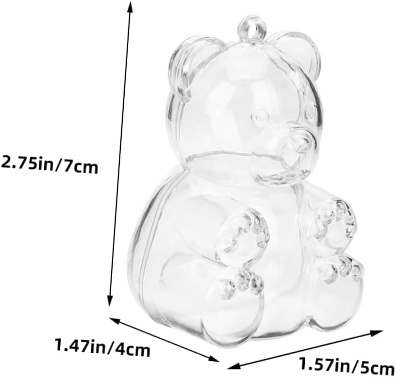 Hohopeti 15pcs Bear Shaped Candy Boxes Ps Portable Party Storage