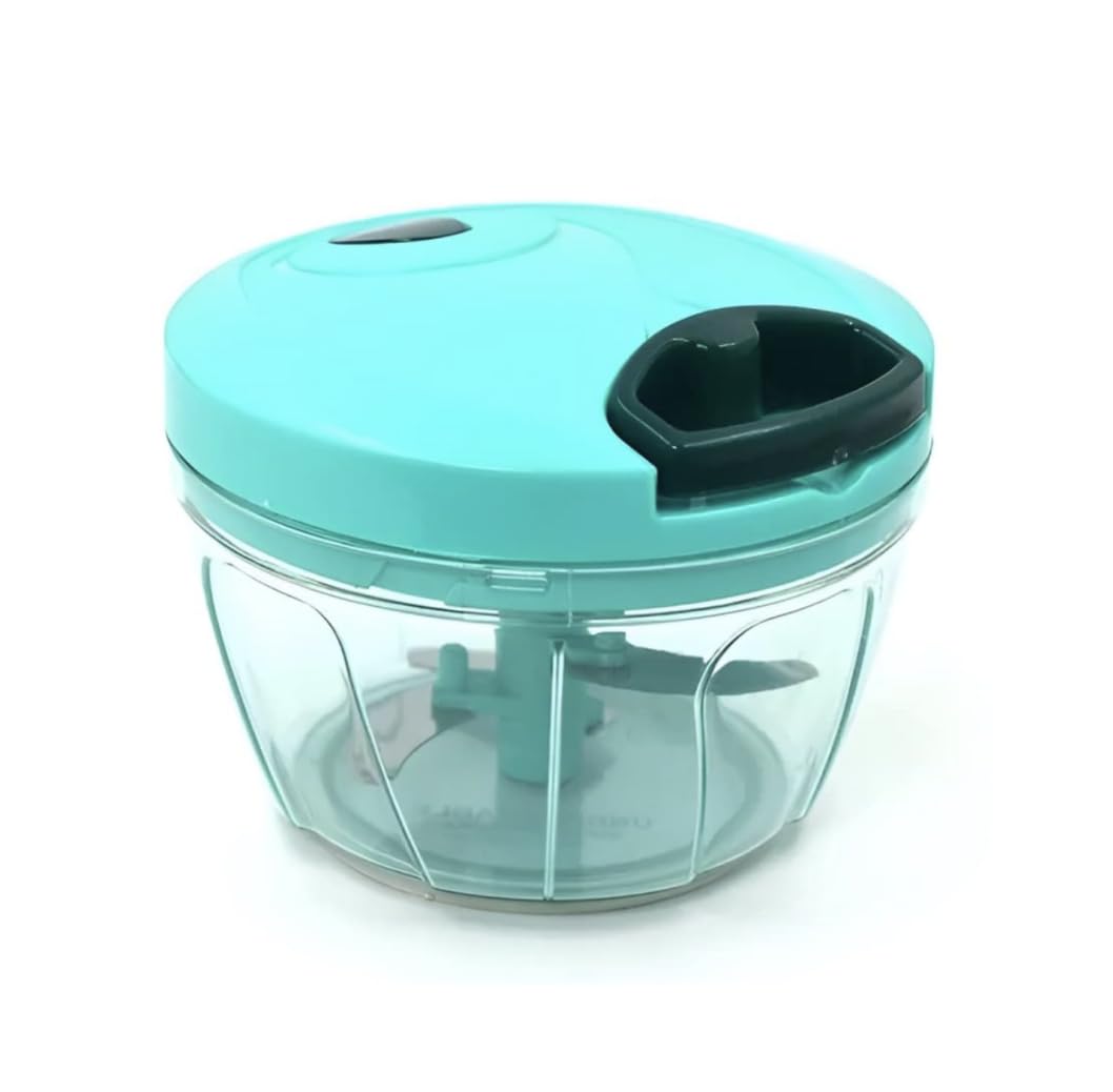 Manual Vegetable Chopper & Onion Cutter for Kitchen | Compact Food Chopper, Durable & BPA-Free, Easy Hand Chopper for Vegetables, Fruits & Nuts (Green)-image-47