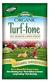 Espoma Turf-Tone All Season Organic Lawn Food with Iron & Exclusive Bio-Tone Formula - Slow Release Long Lasting Feeding for All Lawns - Granular Lawn Fertilizer for All Seasons - Made in USA, 28 lbs