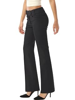 MixMatchy Womens Ultra Stretch Lux Comfort with Flex Motion Bootcut Dress Pants Work Business Office Trousers