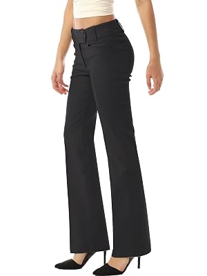 MixMatchy Womens Ultra Stretch Lux Comfort with Flex Motion Bootcut Dress Pants Work Business Office Trousers